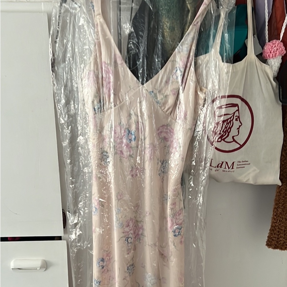 Cream floral dress